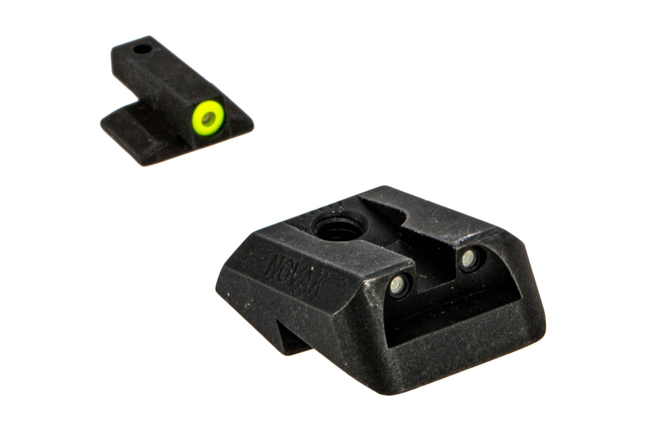 Night Fision Perfect Dot Novak Night Sight Set 1911 Square Notch